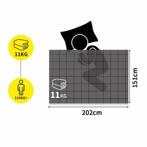 Peaceful Weighted Blanket Heavy Gravity Deep Relax Ultra Soft 11KG